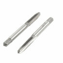 2 Pcs Square Head HSS M5 3 Flutes Hand Screw Thread Metric Plug Taps K4I3
