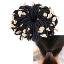 10pcs Black Colors Rope Elastics Hair Ties 4mm Thick Hairbands Girl's Hair~Ba 3C