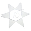12 Flags 3.2m White Lace Flower Party Wedding Pennant Bunting Banner Decor