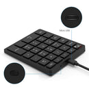 Numeric Keypad Rechargeable, Portable Wireless Bluetooth 28-Key Number Pad