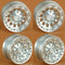 4 Pack 1.9 Inch Aluminum Beadlock Wheels 12mm Hex Wheel Rim for 1/10 RC Crawler