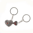 1 set Creative crush you piercing heart couple key ring for weeding gift  A Gw