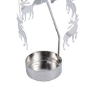Spinning Rotary Metal Carousel Tea Light Candle Holder Stand Light Xmas Gif K5M9