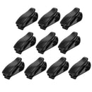 10pcs Car Auto Sun Visor Glasses Card Ticket Receipt Holder Clips(Black)