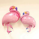 2pcs Large Flamingo And Palm Tree Aluminum Foil Balloon
