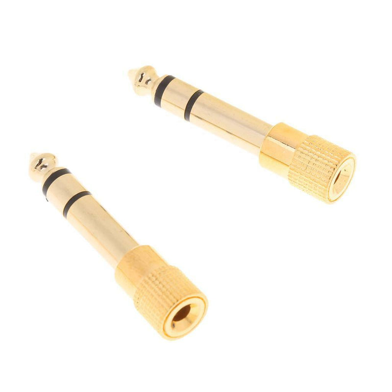 5pieces 6.3mm 1/4" Male Plug to 3.5mm 1/8" Female Jack Stereo Audio Adapter