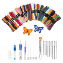 AC152 Punch Embroidery Sewing Tool DIY Cross Stitch Pen Thread Needle Set