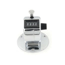 4 Digit Manual Hand Tally Mechanical Palm Click Counter Round Base JR