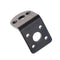 Black Metal L Shaped Mounting Bracket Holder for 25mm Gear Motor   Z