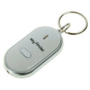LED Key Finder Locator Find Lost Keys Keychain Whistle Sound Key Holder Ring New