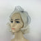 Black Charming Wedding Veil Bridal Birdcage Veils Net Fascinator with Comb