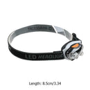 LED Mini Rotary Headlamp Light Outdoor 3 Modes Headlight Flashlight Torch