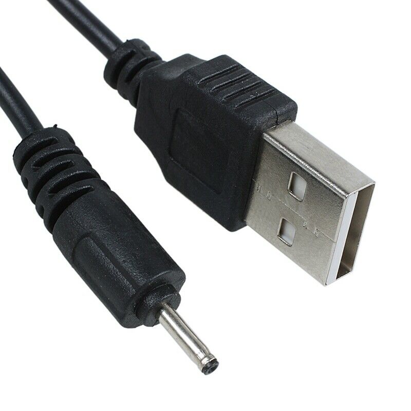 5X(black DC 2mm USB charging cable 50 cm for Nokia N78 N73 N82 U4S6)
