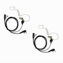 2pcs Earphone Headset With Micro PTT Acoustic Tube With Ear Clip For  UV5R 777s