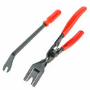 2 PIECE CAR UPHOLSTERY CLIP DOOR PANEL & TRIM REMOVAL TOOL KIT Removal Pry Set
