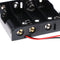 Black AA x 4 Open Battery Holder Box With 15cm Wires JR