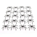 20Pcs Plastic Black Spider Joking Toys Halloween Party Decoration Realistic  OZ