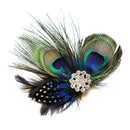 Wedding Bridal For Girls Head Accessories Jewelry Bride Peacock Feather Hair Pin