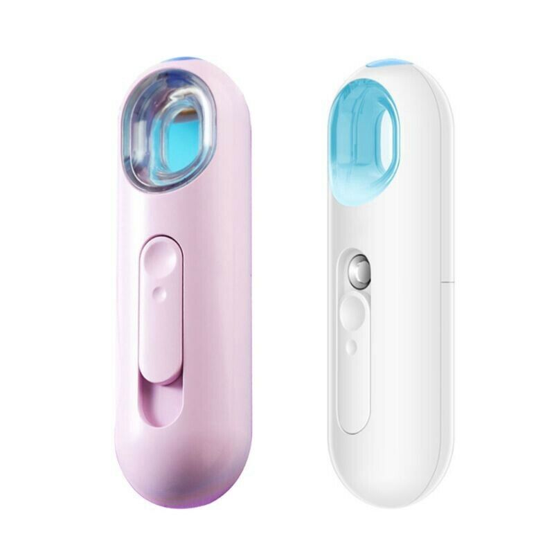 White 22 Ml Mini Nano Mister Spray Bottle Battery Operated Facial Steamer M E2Q8