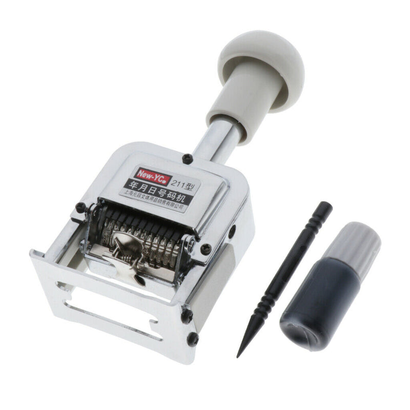 Automatic Number Stamp (11 Digits), Self Inking Number Stamps Kit, Portable