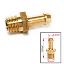 Brass Hex Hose Barb Fitting Boost  For T2 T25 T28 T3 T34 Turbo 1/8 M