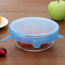 Reusable Silicone Stretch Lid Pan Bowl Pot Food Fresh Seal Cover (3x Round) A