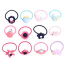 10Pcs Girl hair band ties rope ring elastic hairband ponytail BX
