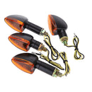 Universal 12V Motorcycle Turn Signal Indicator Light Front Back Flashing Ha