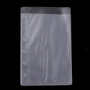 30x PVC Binder Sheet 6 Rings A7 Journal Loose Leaf Bag Sleeves Document Bag