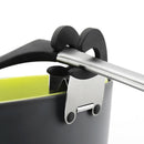 Stainless Steel Pot Clip Clamp Tongs Holder for Spoon Spatula Rack Cooking  OZ