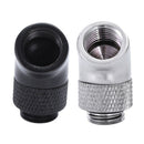 4X(G1/4 Screw Thread 45 Degree Elbow Rotary Brass- Adapter Male To Female CE3M4)