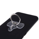 Universal transparent mobile phone finger ring holder stand random