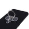 Universal transparent mobile phone finger ring holder stand random
