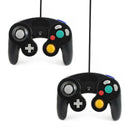 2pcs Black Controller Wired Joystick Game Pad Joypad For Nintendo GameCube NGC