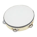 8'' For Kids Wooden Ring Round Musical Tambourine Drum Educational