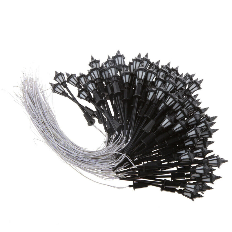 100Pcs 1:100 Street Lamp Yard LED Lights for Train Plaza Landscape Accs