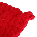 Baby Infant Red Cap Hat with Silk Stripe Crochet Knitting Costume Soft Ador