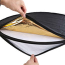 5 in 1 Collapsible Light Round Photography Reflector for Multi Photo (60cm)