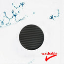2x New Black Car Auto Water Cup Slot Non-Slip Carbon Fiber Look Mat Accessories