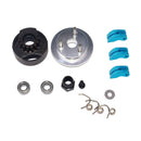 2 Set 14T Gear Flywheel Assembly 1/8 RC Car Bearing Clutch Bell Nut Springs