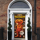 2pcs Halloween Pumpkin Lantern Wall Stickers Self-adhesive Removable Decals A