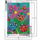 Vibrant Flower Diamond Painting DIY Full Round Drill 5D Needlework (B2431) A