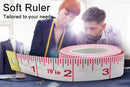 2pcs Body Measuring Ruler Sewing Cloth Tailor Tape Measure Soft Flat 79" / 200cm