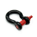 Universal 2T Tow Hook D-Rings Bow Shackle With Red Isolators Silencer Clevis