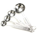 4pcs Stainless Measuring Spoons Tea Coffee Cooking Baking Measure Scoop Cup