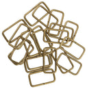 40x Metal Slides Tri-Glides Square Buckles Strap Webbing Slider Buckles 32mm