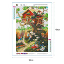 5D DIY Full Drill Diamond Painting Tree House Cross Stitch Embroidery Kit