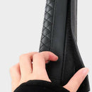 2pcs Stylish Driving Car PU Safety Seat Belt Pads Cover Protector black