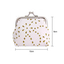 Women Kids Hollow Mini Coin Wallets PU Leather Clip Card Clutch Holder Case