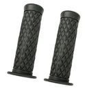 Motorcycle 7/8 Inch 22/24 mm Handlebar Hand Grips Dark Grey & Dark Brown